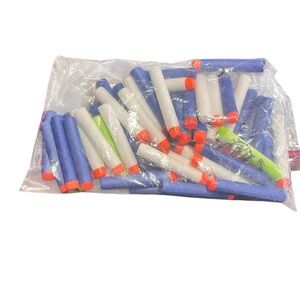 Nerf Darts - Blue and White- approximately 20